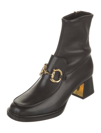 Gucci Horsebit Accent Leather Boots