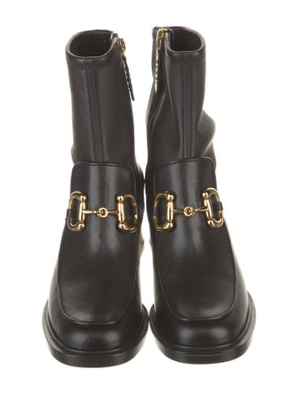 Gucci Horsebit Accent Leather Boots