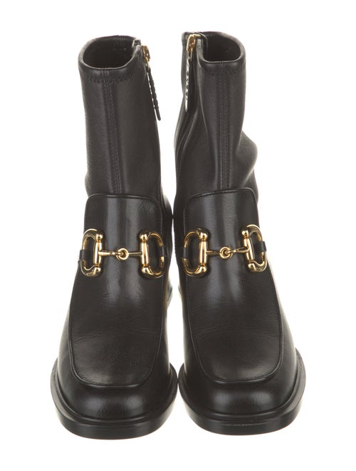 Gucci Horsebit Accent Leather Boots