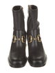 Gucci Horsebit Accent Leather Boots