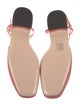 Gucci Double G Logo Leather Slingback Flats