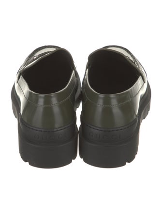 Gucci Interlocking G Logo Patent Leather Loafers