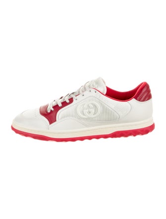 Gucci Interlocking G Logo Leather Athletic Sneakers