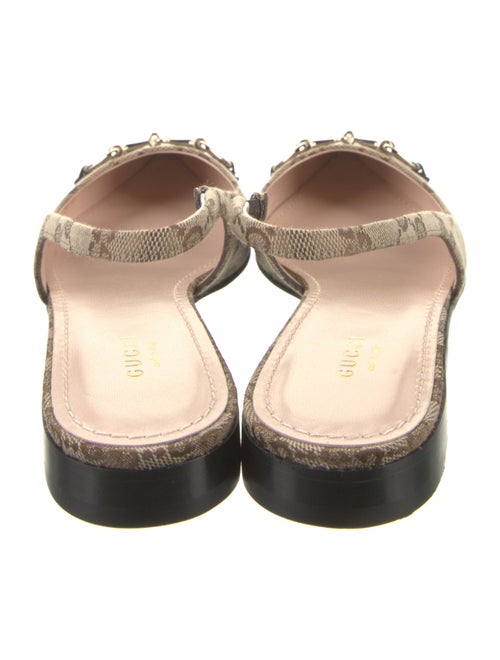 Gucci GG Canvas Canvas Slingback Flats