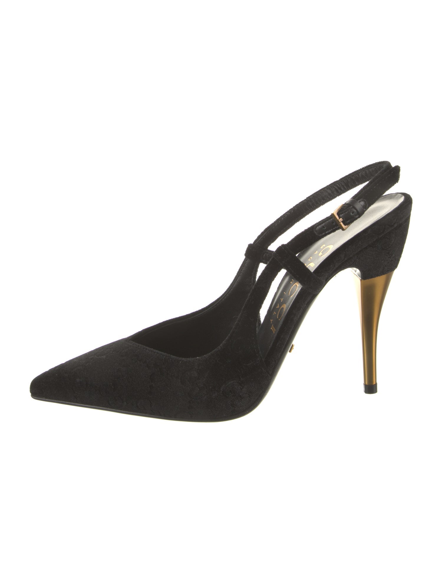 Gucci Velvet Slingback Pumps