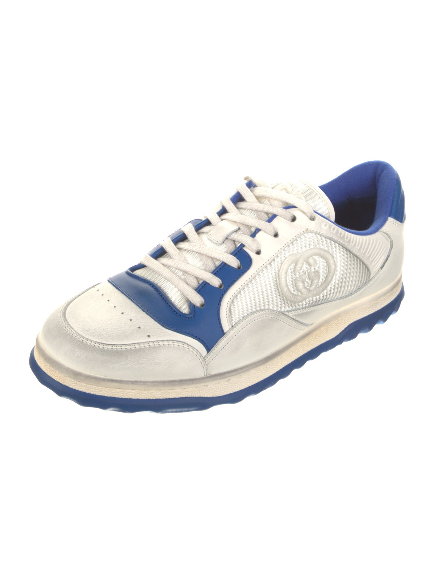 Gucci Interlocking G Logo Leather Sneakers