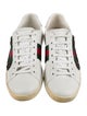 Gucci Web Accent Leather Sneakers