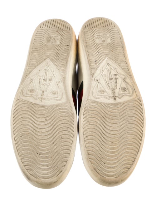 Gucci Web Accent Leather Sneakers