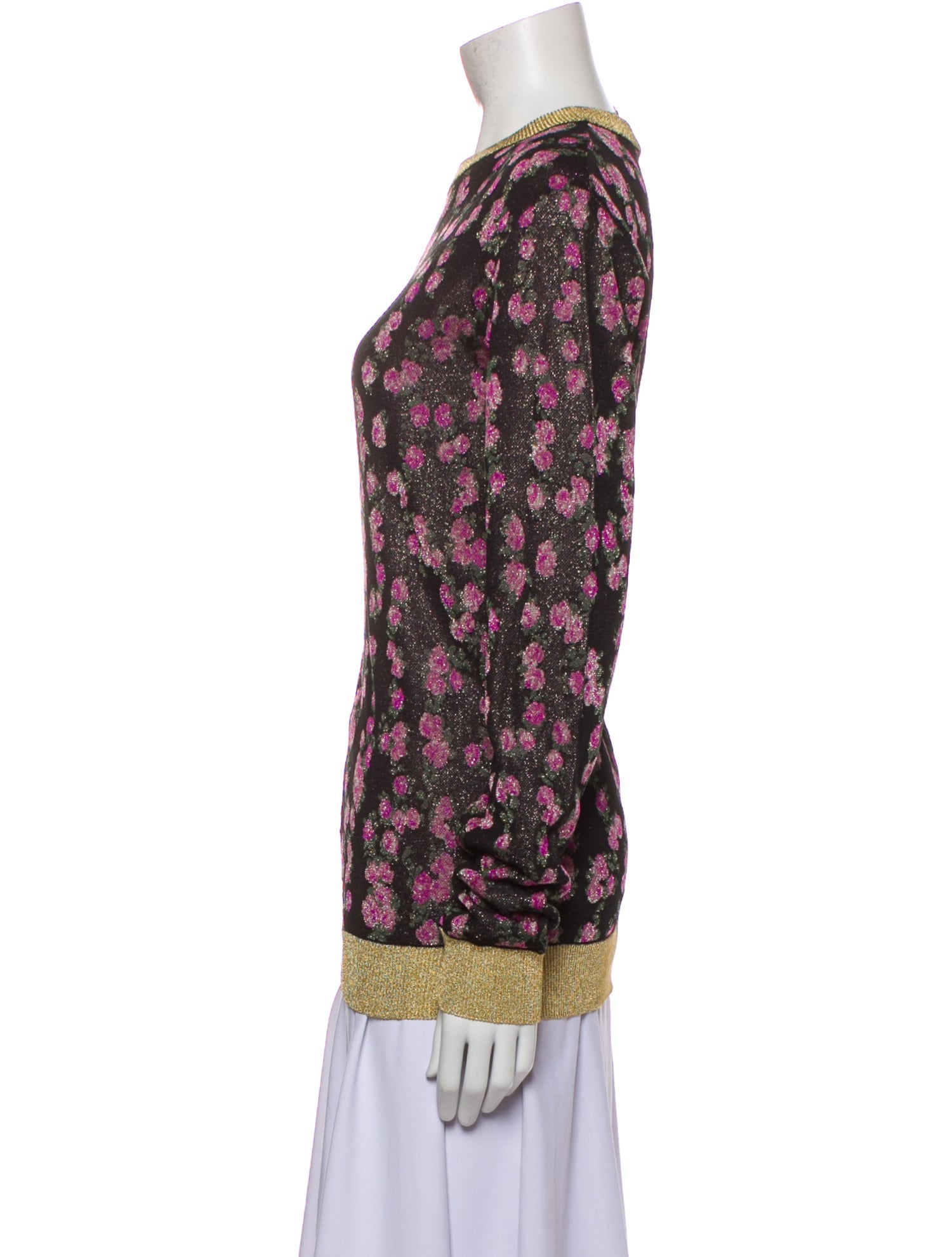 Gucci Printed Crew Neck Sweater