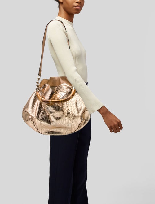 Gucci Leather Peggy Bamboo