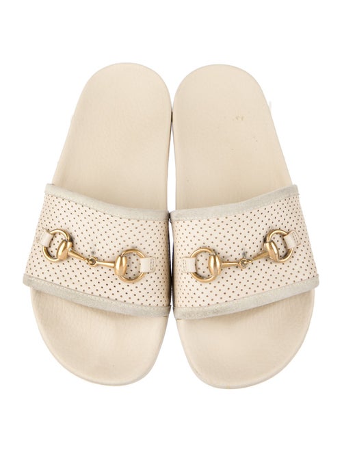 Gucci Horsebit Accent Leather Slides