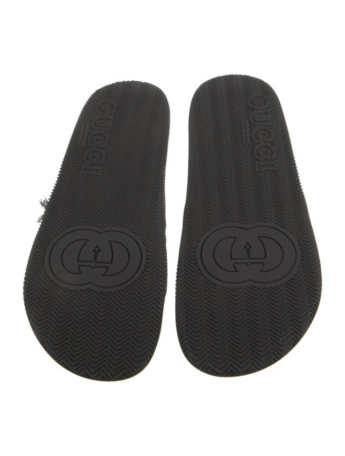Gucci Web Accent Rubber Slides w/ Tags