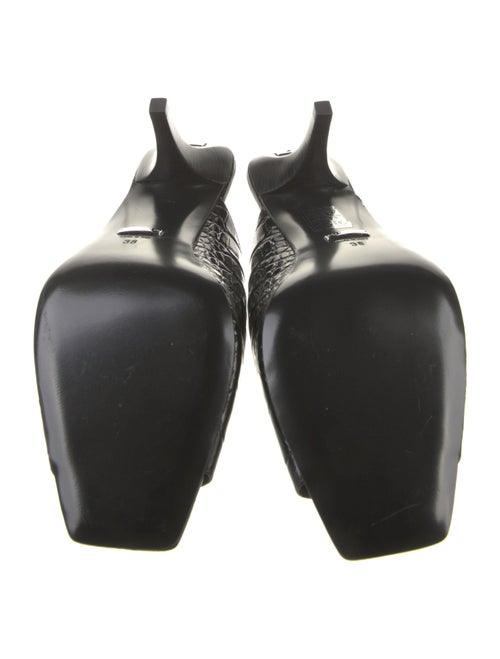 Gucci Embossed Leather Slides