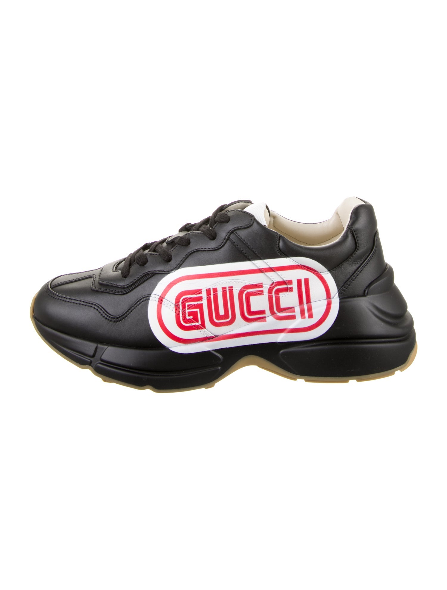 Gucci Leather Printed Sneakers w/ Tags