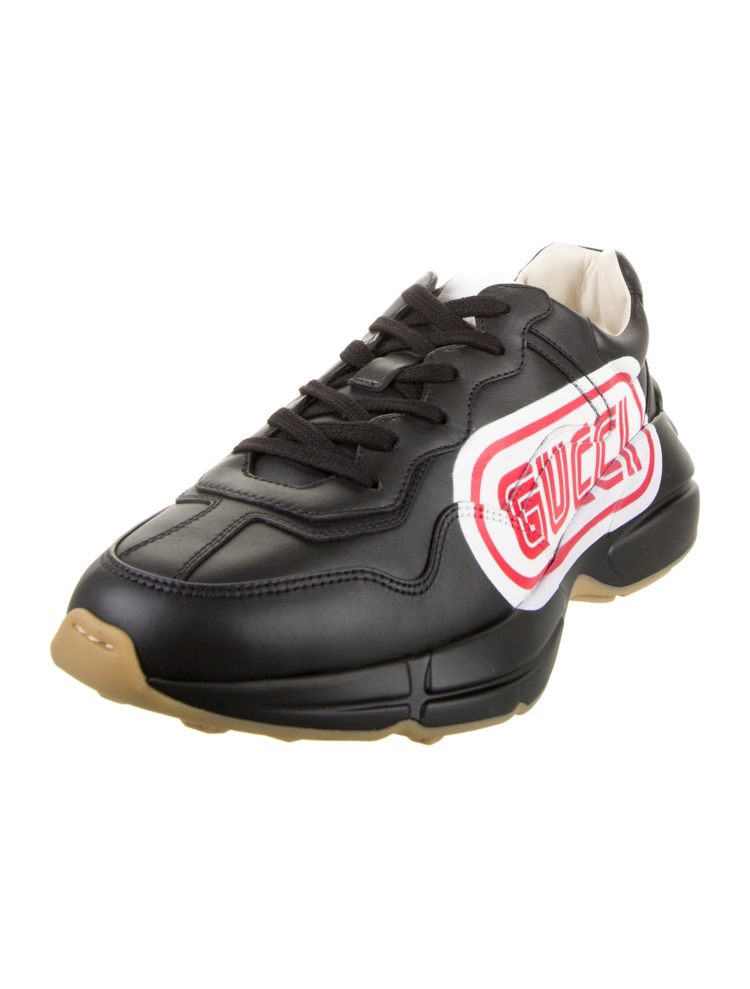 Gucci Leather Printed Sneakers w/ Tags