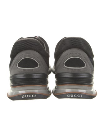 Gucci Suede Colorblock Pattern Sneakers