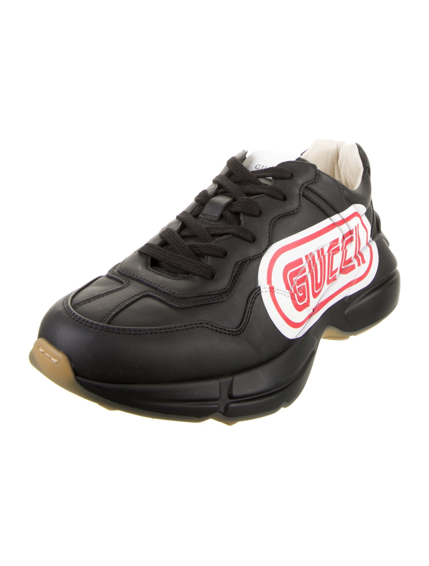 Gucci Leather Printed Sneakers w/ Tags