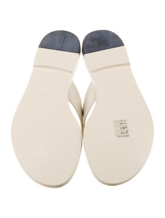 Gucci Leather Flip Flops