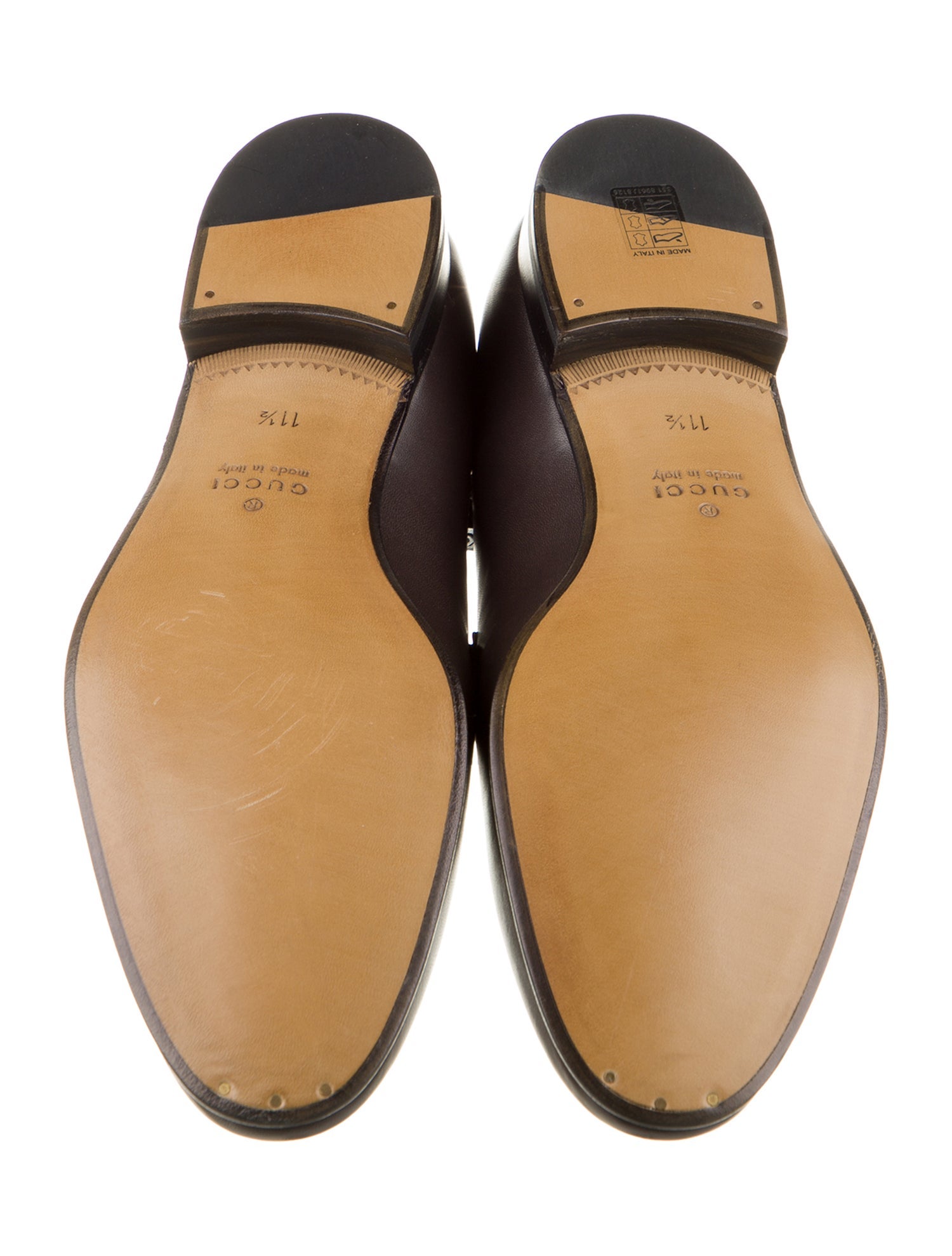 Gucci Interlocking G Logo Leather Dress Loafers