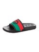 Gucci Rubber Lace Pattern Slides
