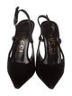 Gucci Velvet Slingback Pumps