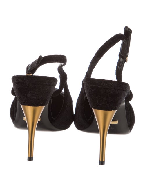 Gucci Velvet Slingback Pumps