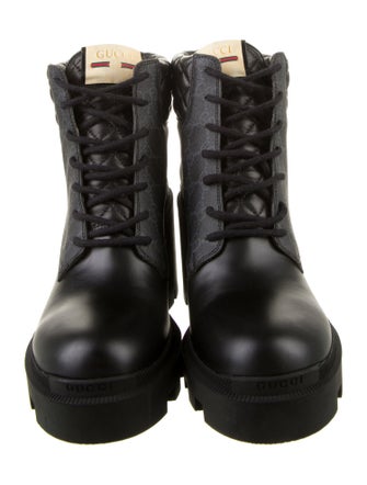 Gucci GG Supreme Combat Boots
