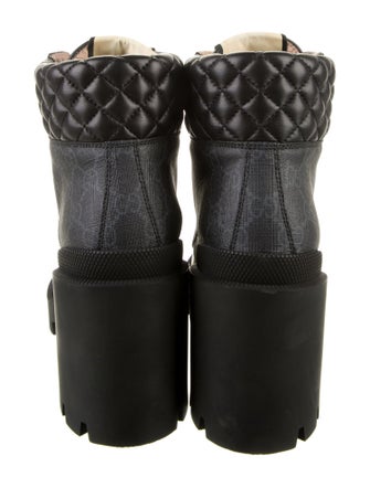 Gucci GG Supreme Combat Boots
