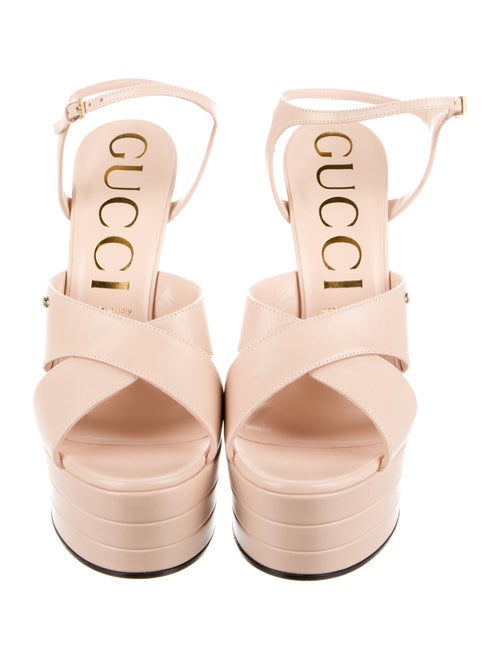 Gucci Leather Slingback Sandals