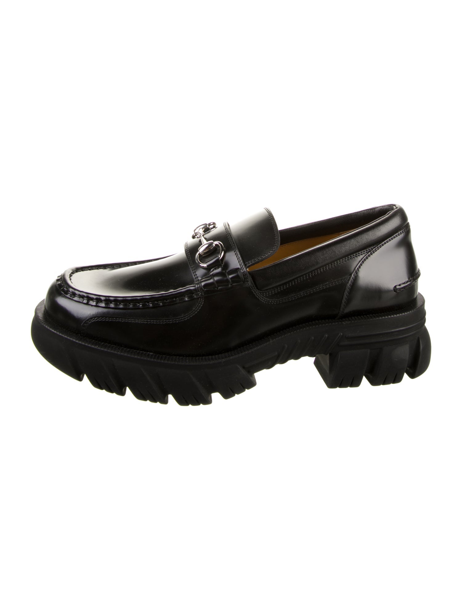 Gucci Horsebit Accent Leather Dress Loafers