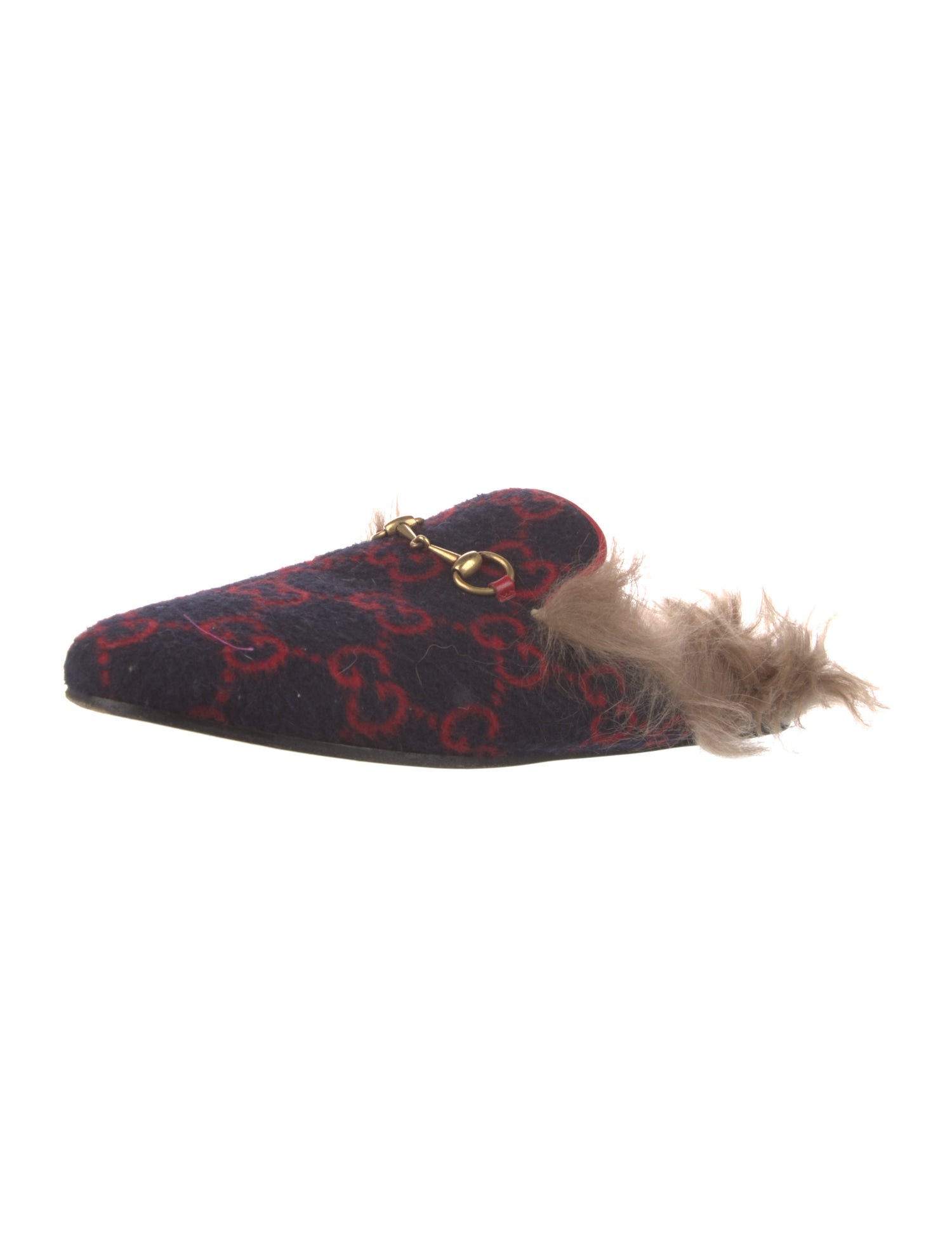 Gucci GG Logo Wool Mules