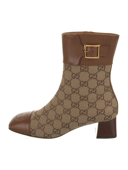 Gucci Canvas Printed Boots