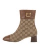 Gucci Canvas Printed Boots