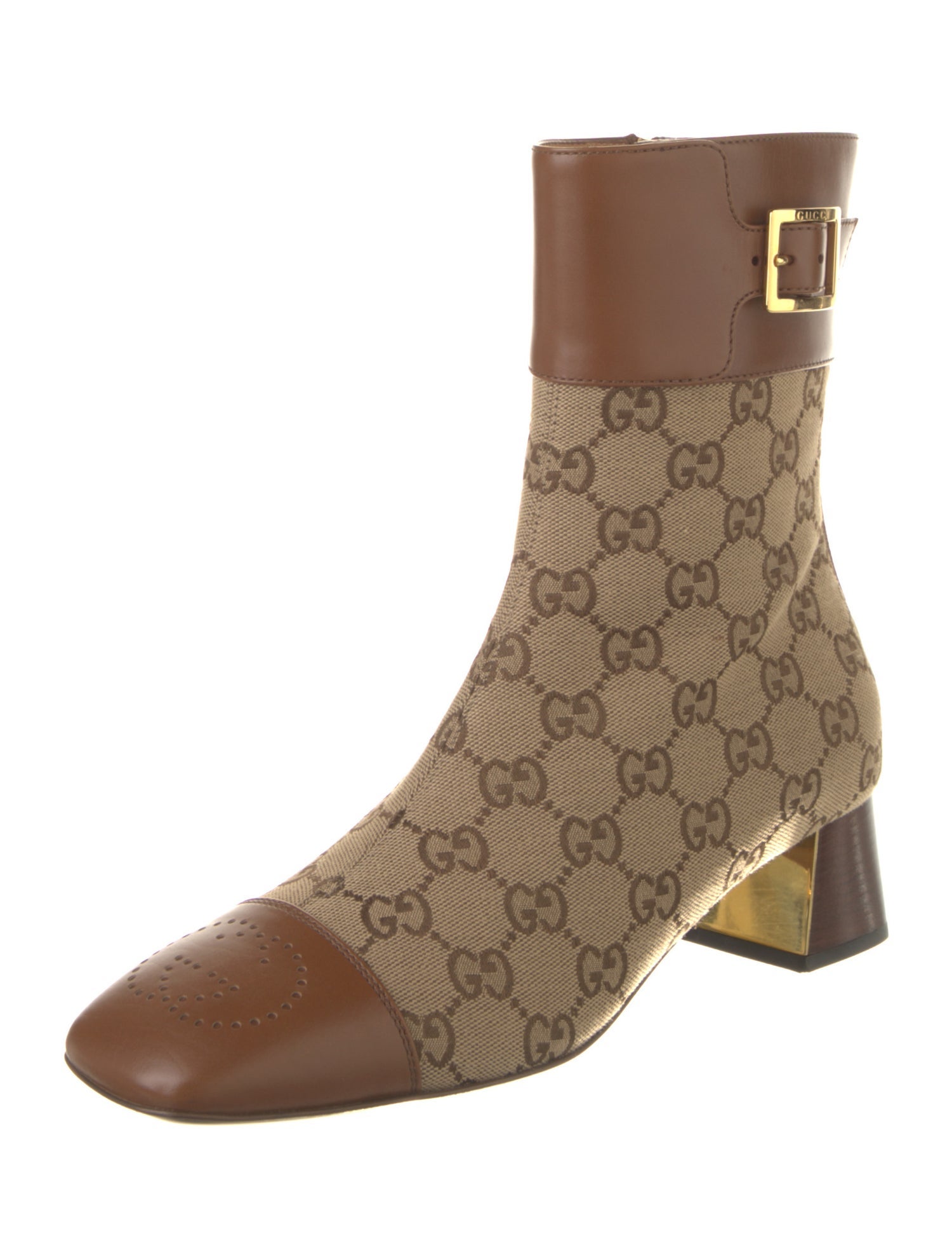 Gucci Canvas Printed Boots