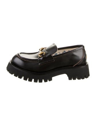 Gucci Horsebit Accent Patent Leather Loafers