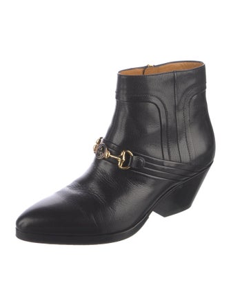 Gucci Zahara Horsebit Accent Moto Boots