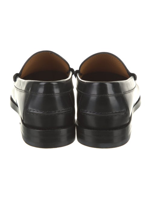 Gucci Interlocking G Logo Leather Loafers