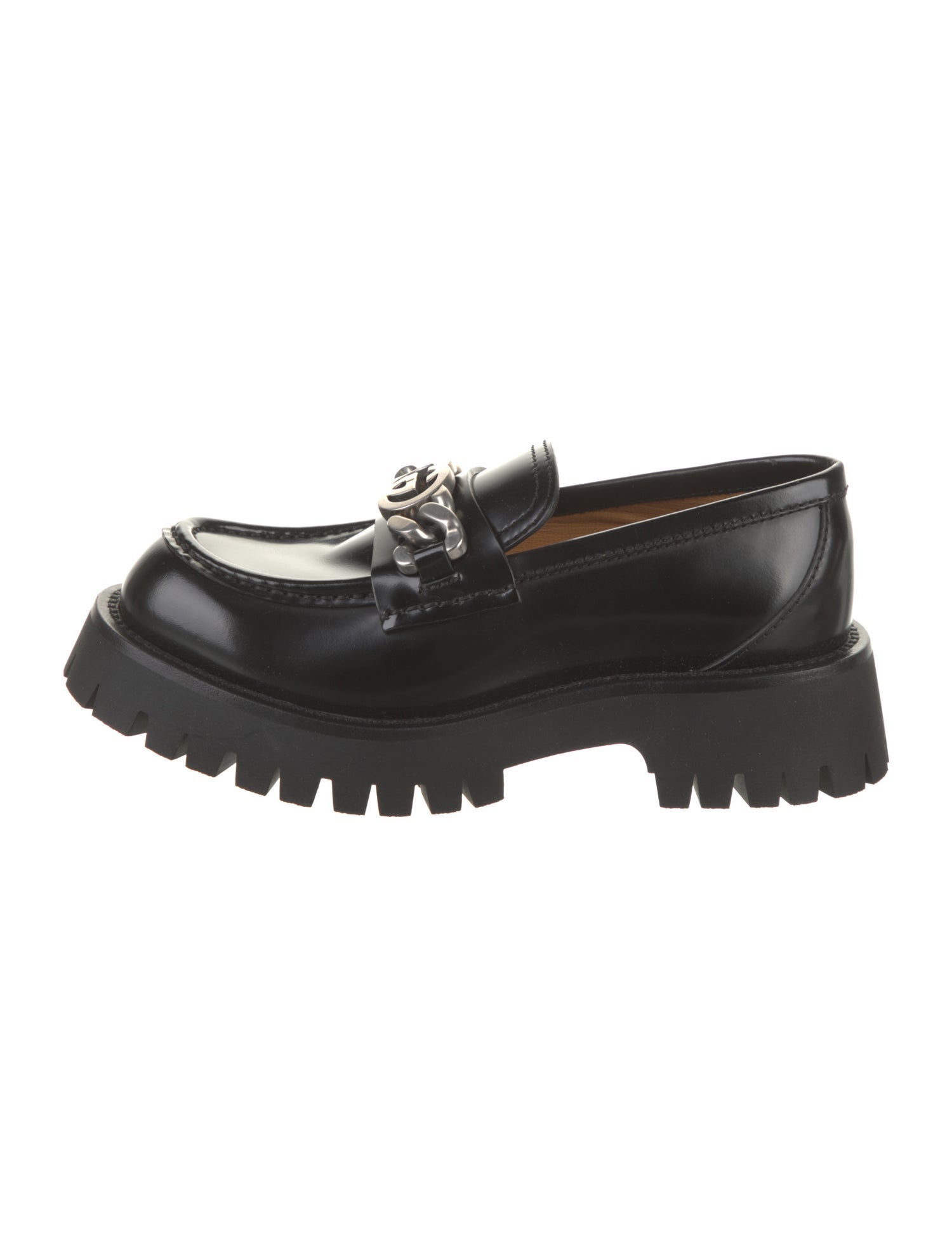 Gucci Interlocking G Logo Leather Loafers w/ Tags