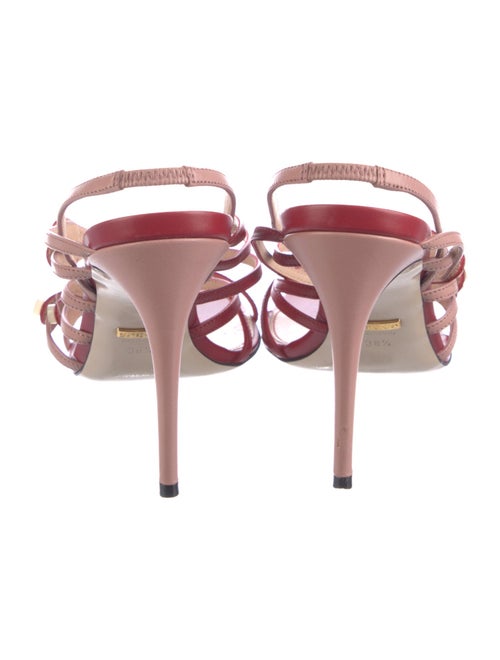 Gucci Interlocking G Logo Leather Gladiator Sandals