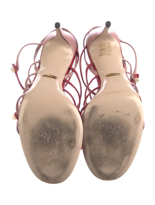 Gucci Interlocking G Logo Leather Gladiator Sandals