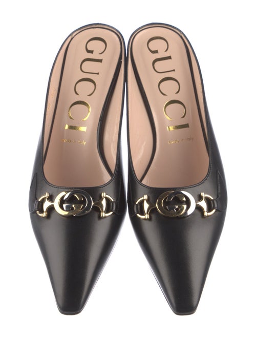 Gucci Interlocking G Horsebit Leather Mules