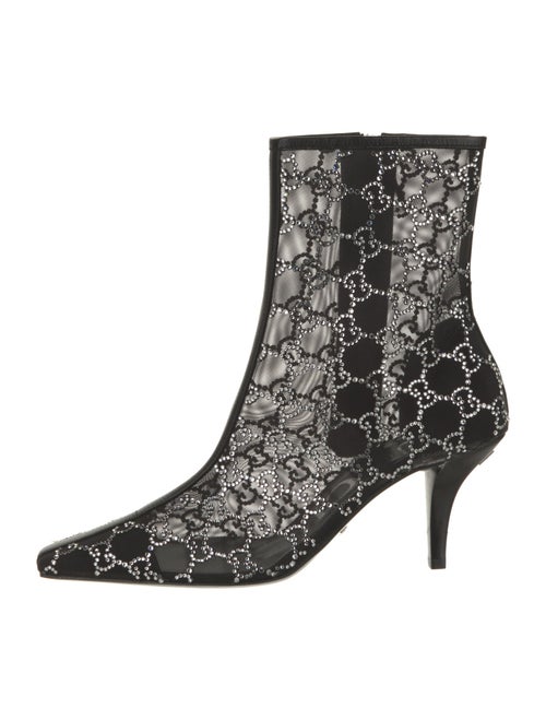 Gucci Mesh Printed Boots
