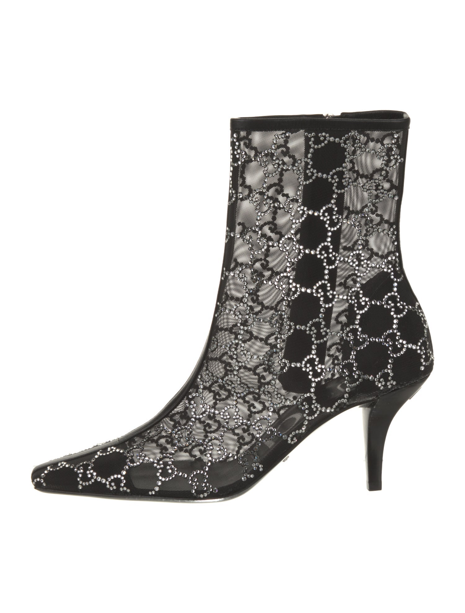 Gucci Mesh Printed Boots