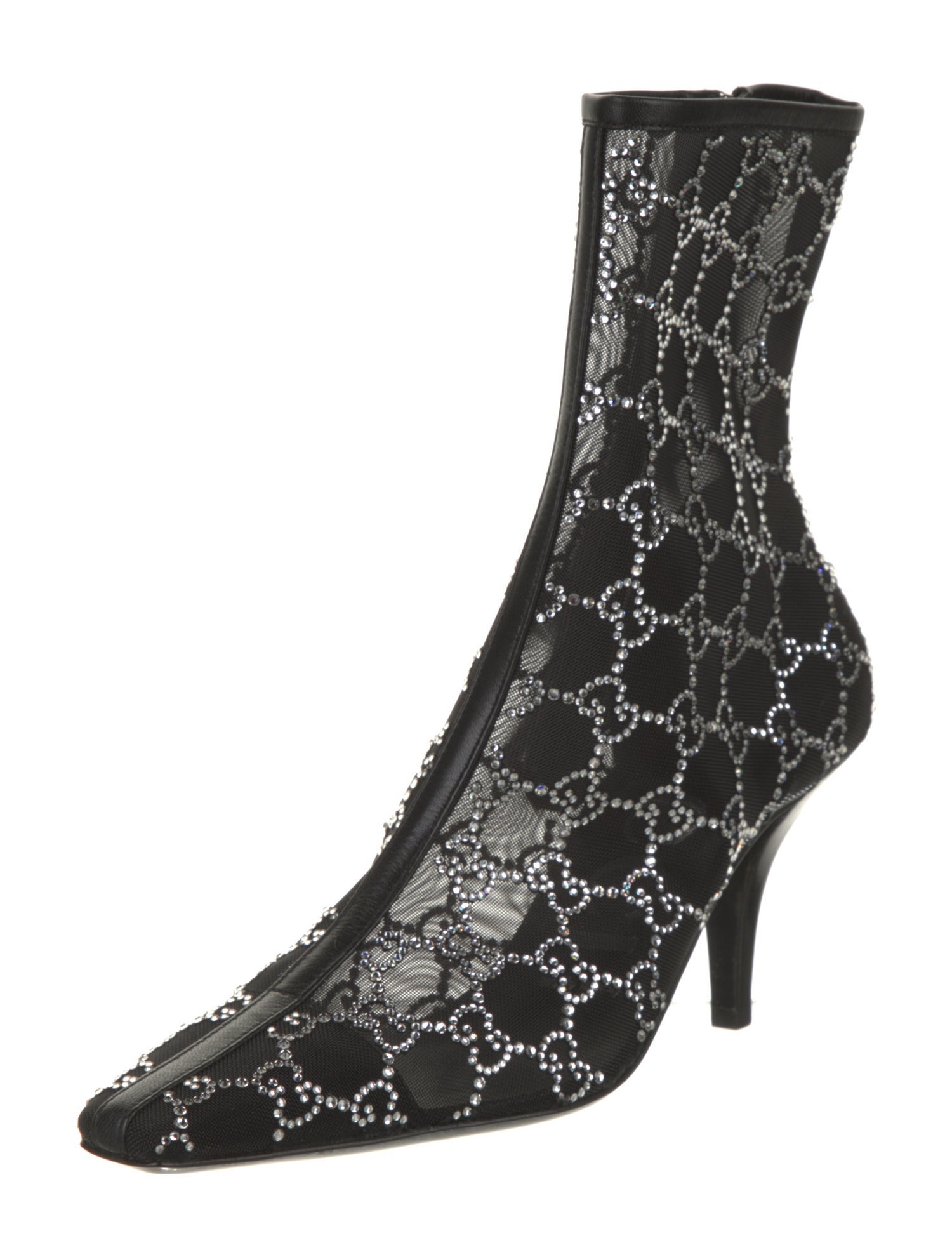Gucci Mesh Printed Boots