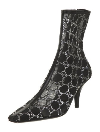 Gucci Mesh Printed Boots