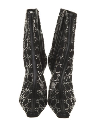 Gucci Mesh Printed Boots