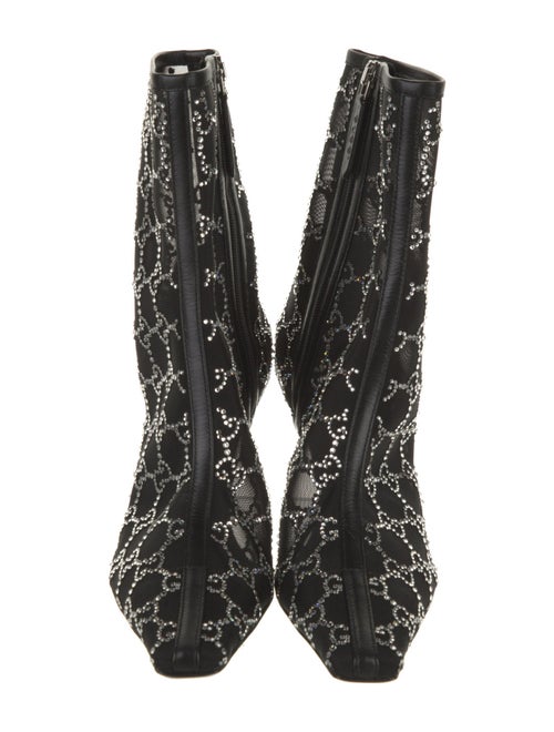 Gucci Mesh Printed Boots