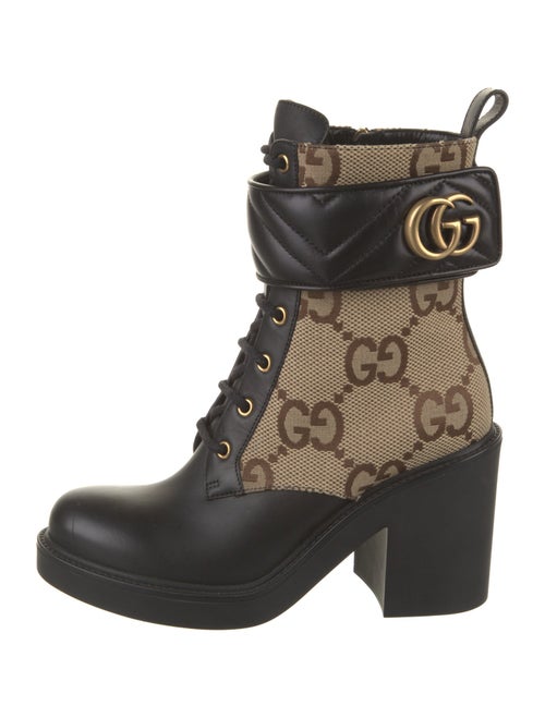 Gucci GG Canvas Canvas Combat Boots