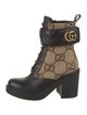 Gucci GG Canvas Canvas Combat Boots