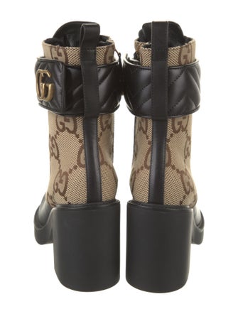 Gucci GG Canvas Canvas Combat Boots